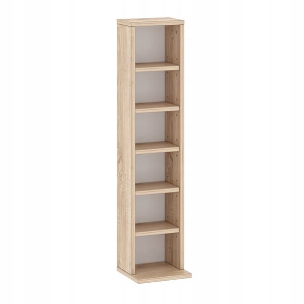 CD/DVD-ställ 92 cm, justerbara Sonoma-hyllor