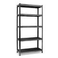 Miniatyrbillede 2 af 11: Metal lagerhylde 180 x 90 x 40 cm Humberg HR-851 sort
