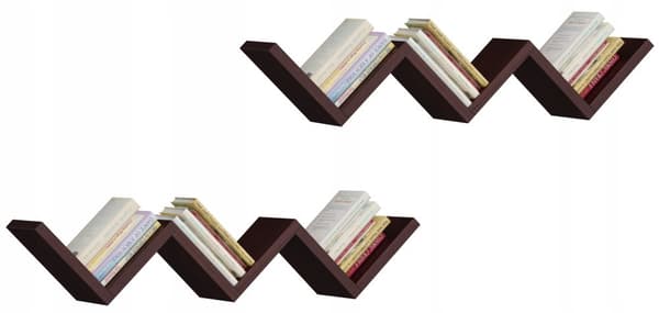 ORTO wenge-riippuva seinäkirjahylly