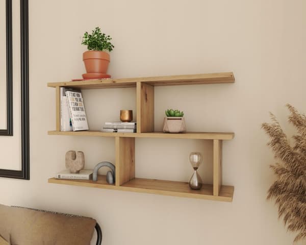 LUNA væghylde ARTISAN OAK hængende reolskab 2 VERSIONER PR.