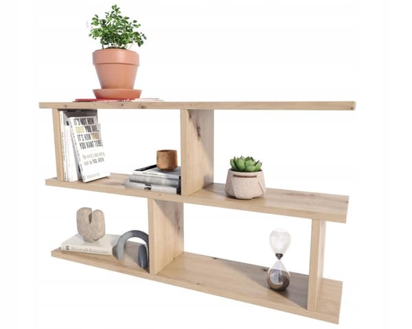 LUNA væghylde ARTISAN OAK hængende reolskab 2 VERSIONER PR.