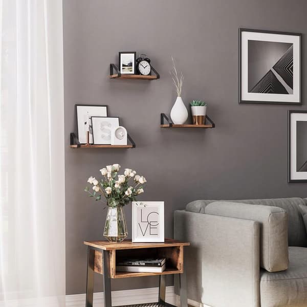 Hänghylla 3 st. rustikt loftset