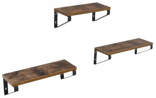 Hänghylla 3 st. rustikt loftset
