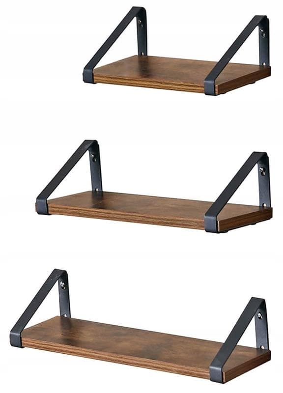 Hänghylla 3 st. rustikt loftset