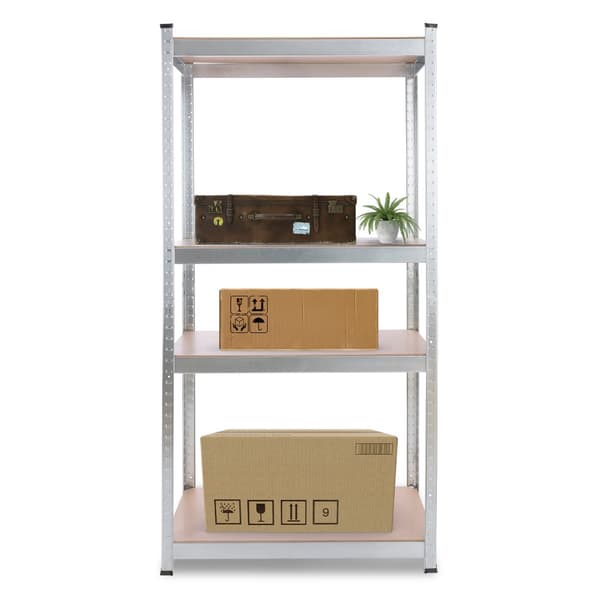 Kraftig reol 160 x 80 x 40 cm 320 kg - sølv