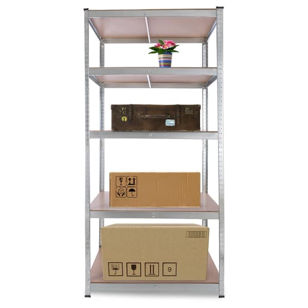 Kraftig reol 200 x 90 x 60 cm 875 kg - sølv