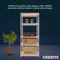 Miniatyrbillede 4 af 10: Kraftig reol 180 x 75 x 45 cm 875 kg - sølv
