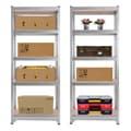 Miniatyrbillede 8 af 10: 2x Kraftig reol 180 x 75 x 30 cm 350 kg - sølv
