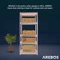 Miniatyrbillede 4 af 9: 2x Kraftig reol 180 x 75 x 45 cm 875  kg - sølv