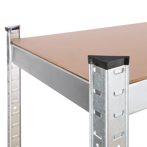 2x Kraftig reol 180 x 75 x 45 cm 875  kg - sølv