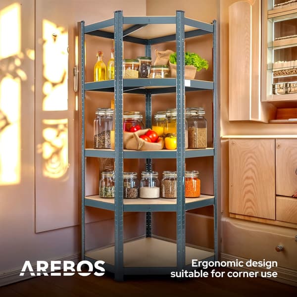 Kraftig reol 180 x 70 x 70 cm 875 kg - Antracit