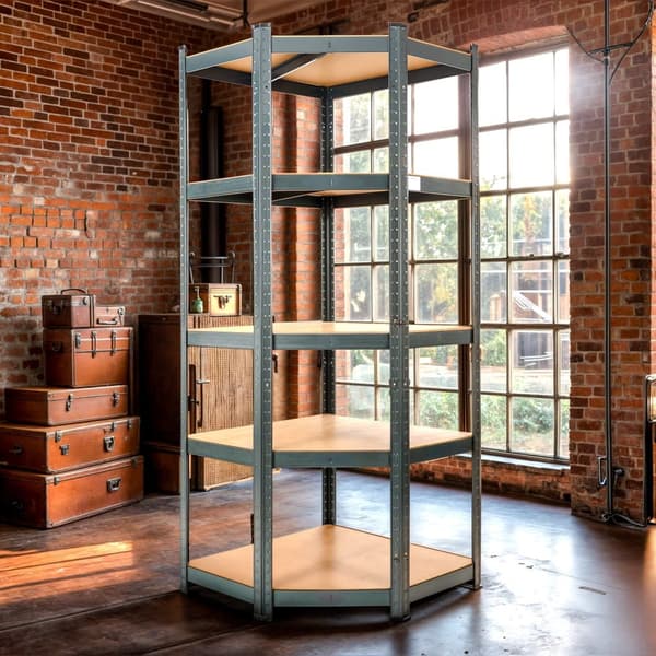 Kraftig reol 180 x 70 x 70 cm 875 kg - Antracit