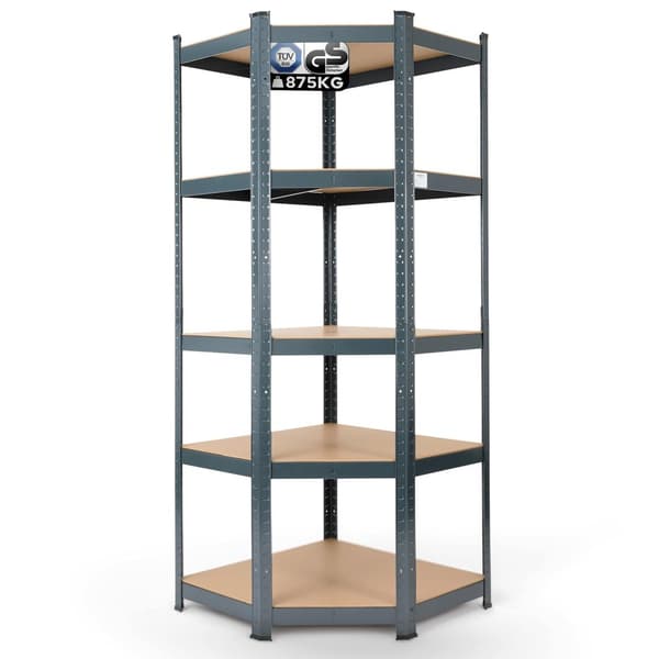 Kraftig reol 180 x 70 x 70 cm 875 kg - Antracit
