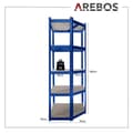Miniatyrbillede 7 af 7: Kraftig reol 180 x 70 x 70 cm 875 kg blå