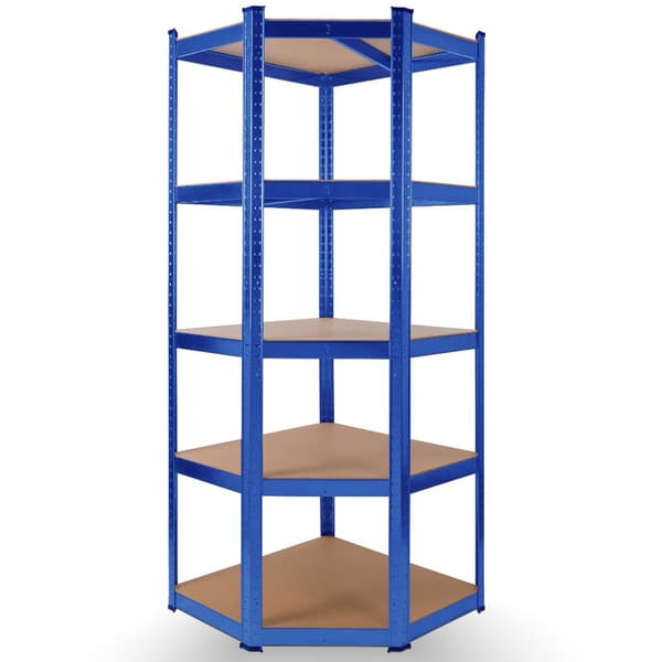 Kraftig reol 180 x 70 x 70 cm 875 kg blå