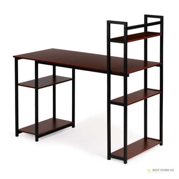 Tietokonepöytä toimistopöytä + hylly parvi tammi ModernHome