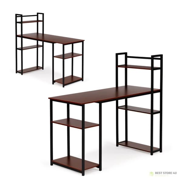 Tietokonepöytä toimistopöytä + hylly parvi tammi ModernHome