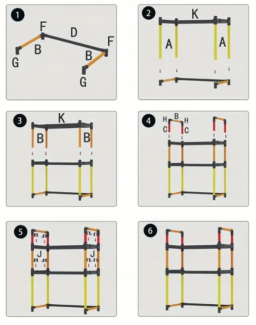 KÖKSHYLLA för mikrovågsugn ORGANIZER-SKÅP VIT 3 nivåer 48 cm HYLLA