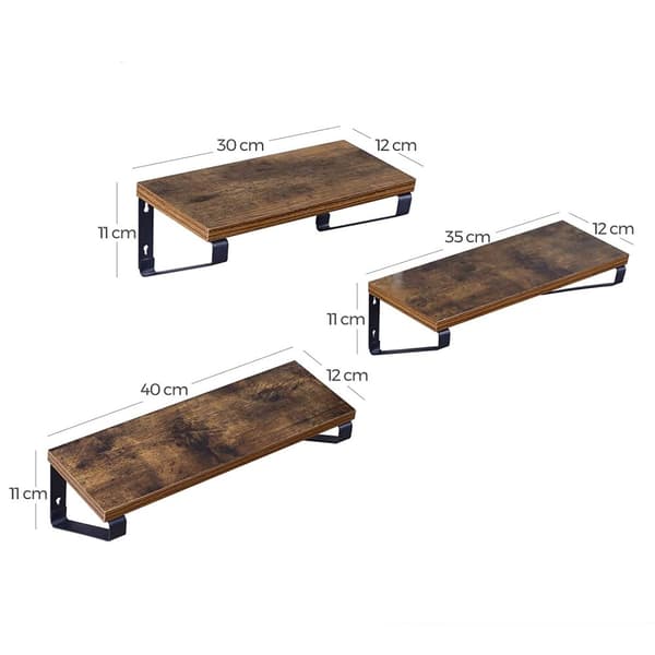 Set med 3 hängande hyllor - LWS33BX