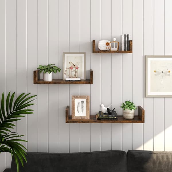 Set med 3 hängande hyllor - LWS066T01