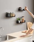 Miniatyrbild 6 av 6: Set med 3 hyllplan - LWS40BK