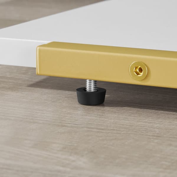Blomkruksställ med 6 hyllor - Marmor / Guldfärgade ben