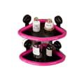 Miniatyrbillede 1 af 2: Sugekop Opbevaringshylde, Tredimensionelt Design, 2 Niveauer, Uden Hulinstallation,Sort -2pc