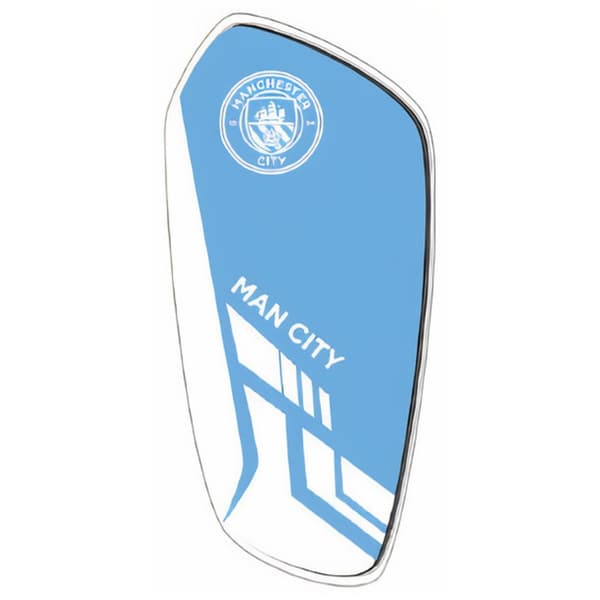 Manchester City FC Childrens/Kids Slip-In Shin Guards