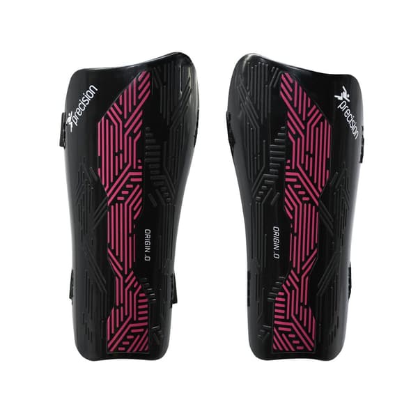 Precision Unisex Adult Origin.0 Strap Shin Guards Black/Pink XS