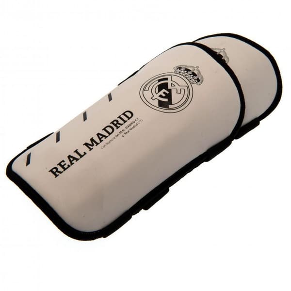 Real Madrid CF Childrens/Kids Slip-In Shin Guards