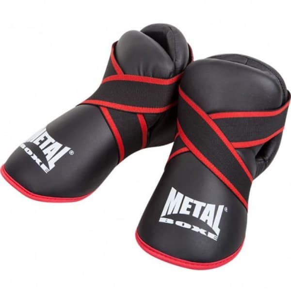 Svart barnfotskydd - XS - Svart - METALLBOXE - Boxning - Kickboxning