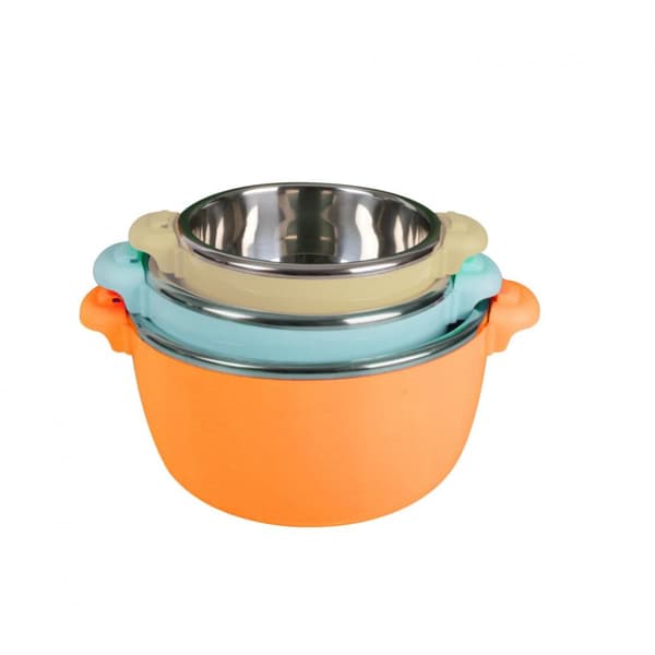 SET 3CASEROLE TERMICE 2+4+6L,BELLY ORANG