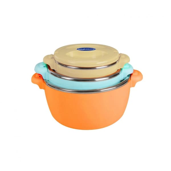SET 3CASEROLE TERMICE 2+4+6L,BELLY ORANG