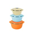 Miniatyrbild 1 av 7: SET 3CASEROLE TERMICE 2+4+6L,BELLY ORANG