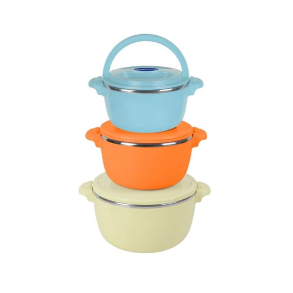 SET 3CASEROLE TERMICE 2+4+6L,BELLY BEIGE