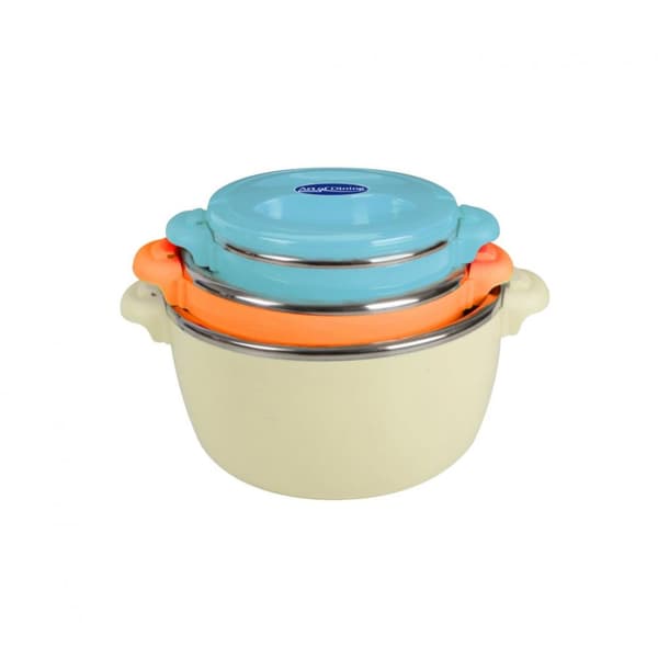 SET 3CASEROLE TERMICE 2+4+6L,BELLY BEIGE