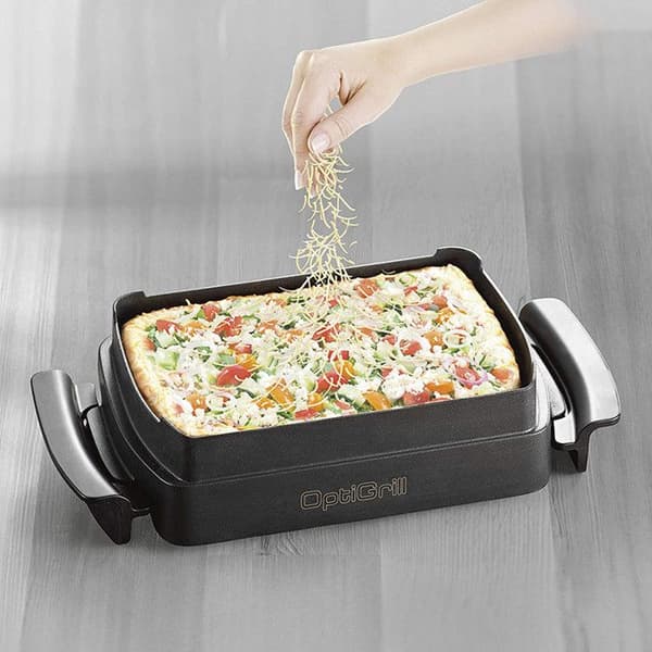 Tefal XA7258. Bredd: 225 mm, Djup: 430 mm, Höjd: 100 mm. Antal: 1 st. Produktfärg: Svart, Stål