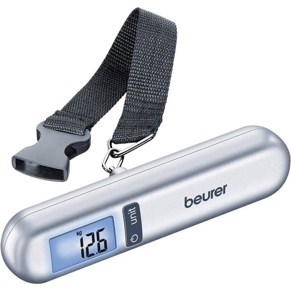 Beurer 732.12 Bagagevåg Vägningsområde 40 kg Läsbarhet 10 g batteri Silver