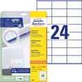 Miniatyrbild 1 av 7: Avery-Zweckform 3490 Universaletiketter 70 x 36 mm Papper Vit 720 st Permanent Bläckstråleskrivare, Laser, Laser, färg,