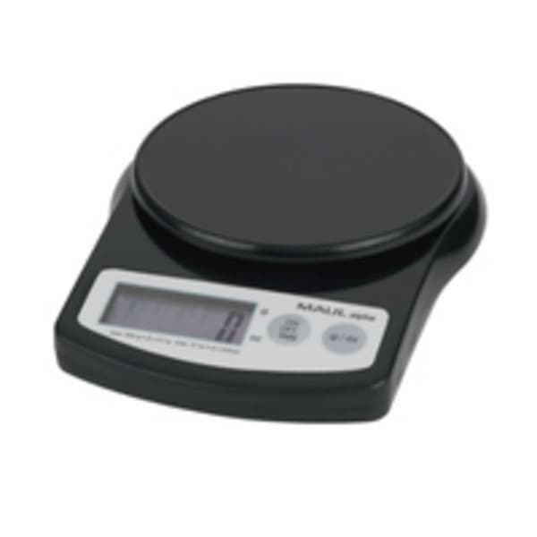 Maul MAULalpha 500G Brevvåg Vägningsområde 0.5 kg Läsbarhet 0.1 g batteri Svart