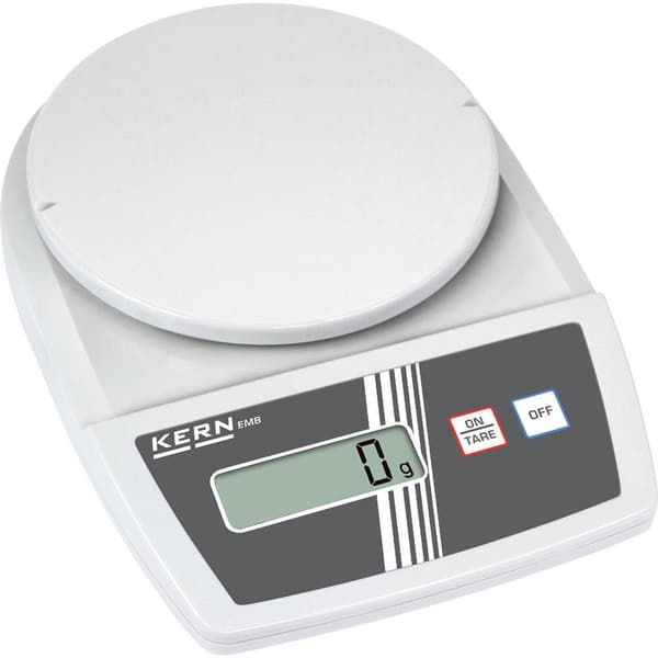 Kern EMB 2200-0 Brevvåg Vägningsområde 2.2 kg Läsbarhet 1 g batteri, eldriven (valfritt) Vit