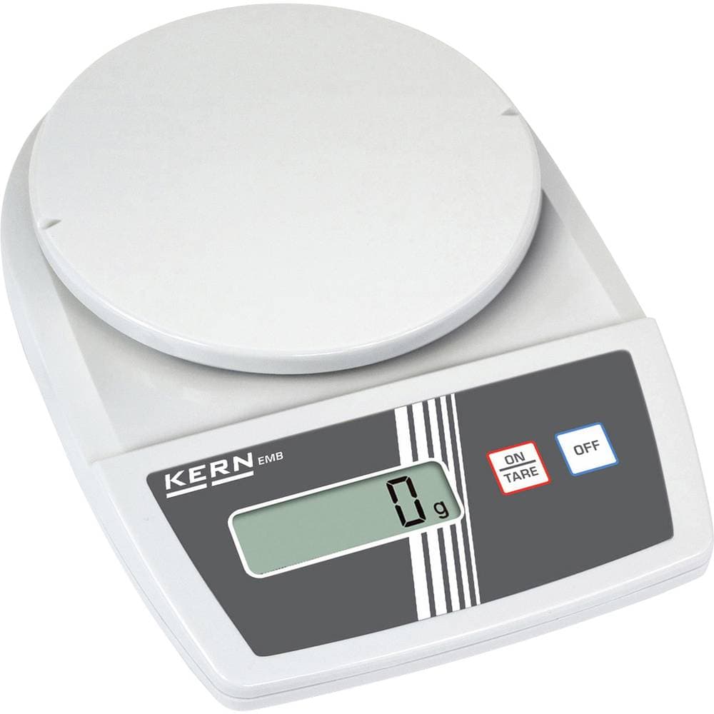 Kern EMB 5.2K5 Brevvåg Vägningsområde 5.2 kg Läsbarhet 5 g batteri, eldriven (valfritt) Vit