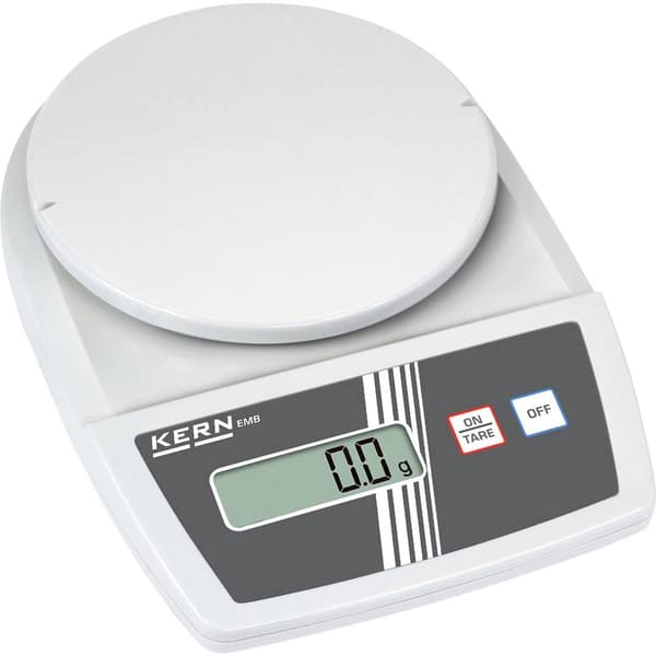 Kern EMB 500-1 Brevvåg Vägningsområde 0.5 kg Läsbarhet 0.1 g batteri, eldriven (valfritt) Vit