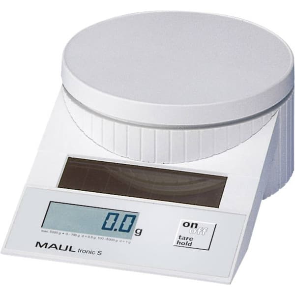 Maul MAULtronic S 5000 Brevvåg Vägningsområde 5 kg Läsbarhet 2 g, 5 g Vit