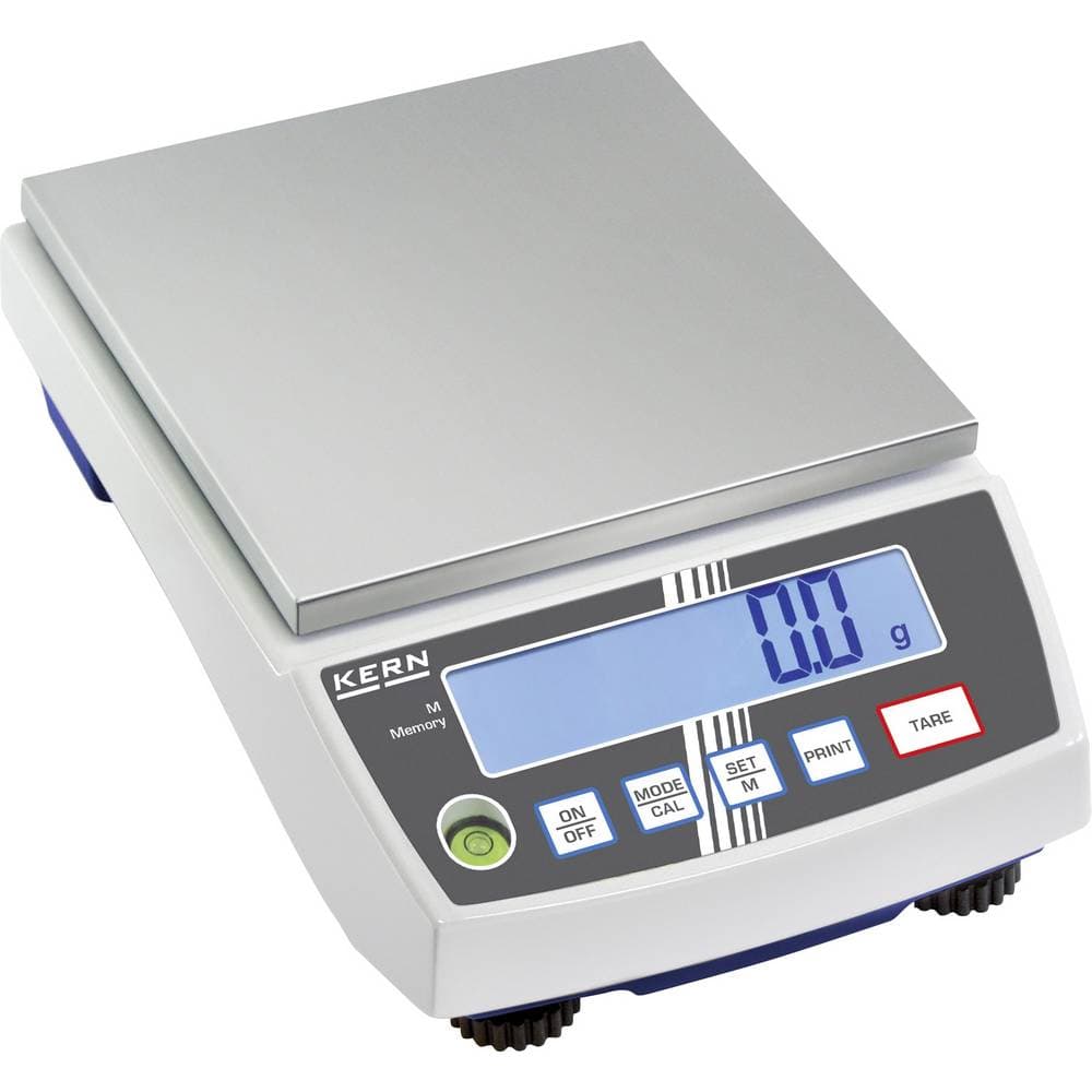 Precisionsvåg Kern PCB 10000-1 Vägningsområde 10 kg Läsbarhet 0.1 g 230 V, batteri, Uppladdningsbara batteri Silver