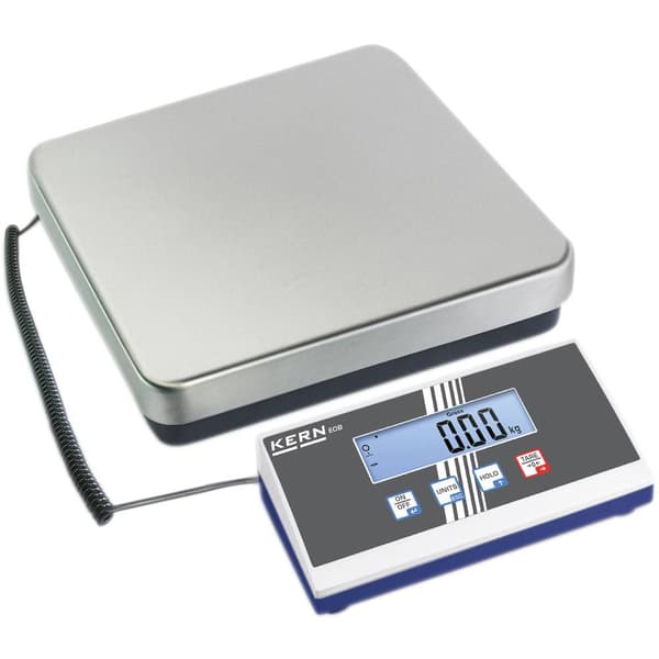 Kern EOB 60K20 Paketvåg Vägningsområde 60 kg Läsbarhet 20 g 230 V, batteri Silver