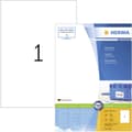 Miniatyrbild 1 av 2: Herma 4428 Universaletiketter 210 x 297 mm Papper Vit 100 st Permanent Bläckstråleskrivare, Laser, Laser, färg, Kopiato