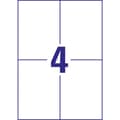 Miniatyrbild 4 av 4: Avery-Zweckform 3483-200 Universaletiketter 105 x 148 mm Papper Vit 880 st Permanent Bläckstråleskrivare, Laser, Laser,