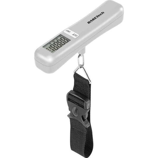 Basetech LS-40S Bagagevåg Vägningsområde 40 kg Läsbarhet 10 g batteri Silver