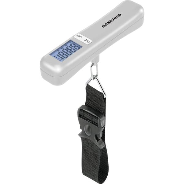 Basetech LS-40S Bagagevåg Vägningsområde 40 kg Läsbarhet 10 g batteri Silver